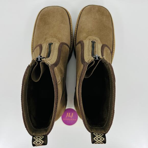 UGG Women's Cityfunc Zip Hickory Water Resistant Suede Boots 1158194 Size 9 - Picture 9 of 11